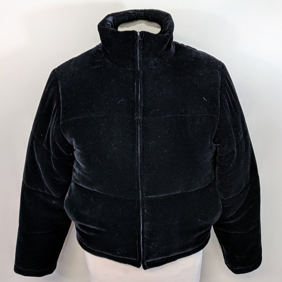 ralph lauren velvet puffer jacket